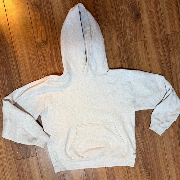 TNA Light Gray Hoodie Sweater - Picture 2 of 4
